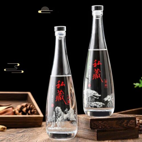 Chai bầu dài 500ml nắp thủy tinh