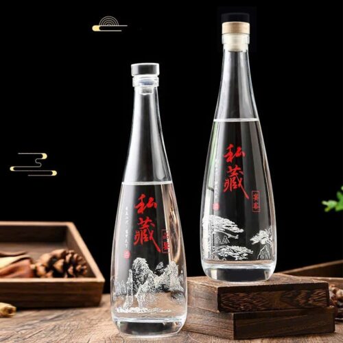 Chai bầu dài 500ml nắp thủy tinh