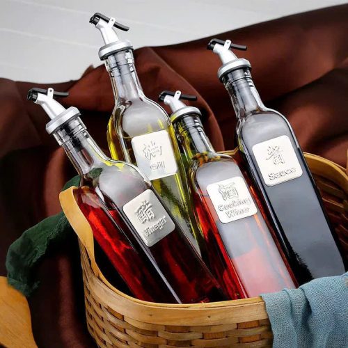 Chai thủy tinh đựng nước mắm có vòi rót